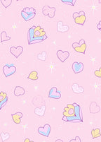 Pink Heart Cluster Pattern Rug