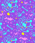 Playful Purple Splash Abstract Design Rug