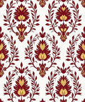 Regal Floral Damask Pattern Design Rug
