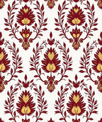 Regal Floral Damask Pattern Design Rug