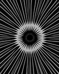 Radiating Sunburst Star Pattern Rug