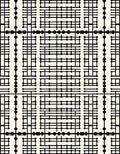 Modern Black Grid Dot Pattern Rug