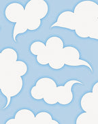 Whimsical Cloud Pattern Art Rug