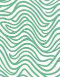 Mint Green Wavy Stripe Pattern Rug
