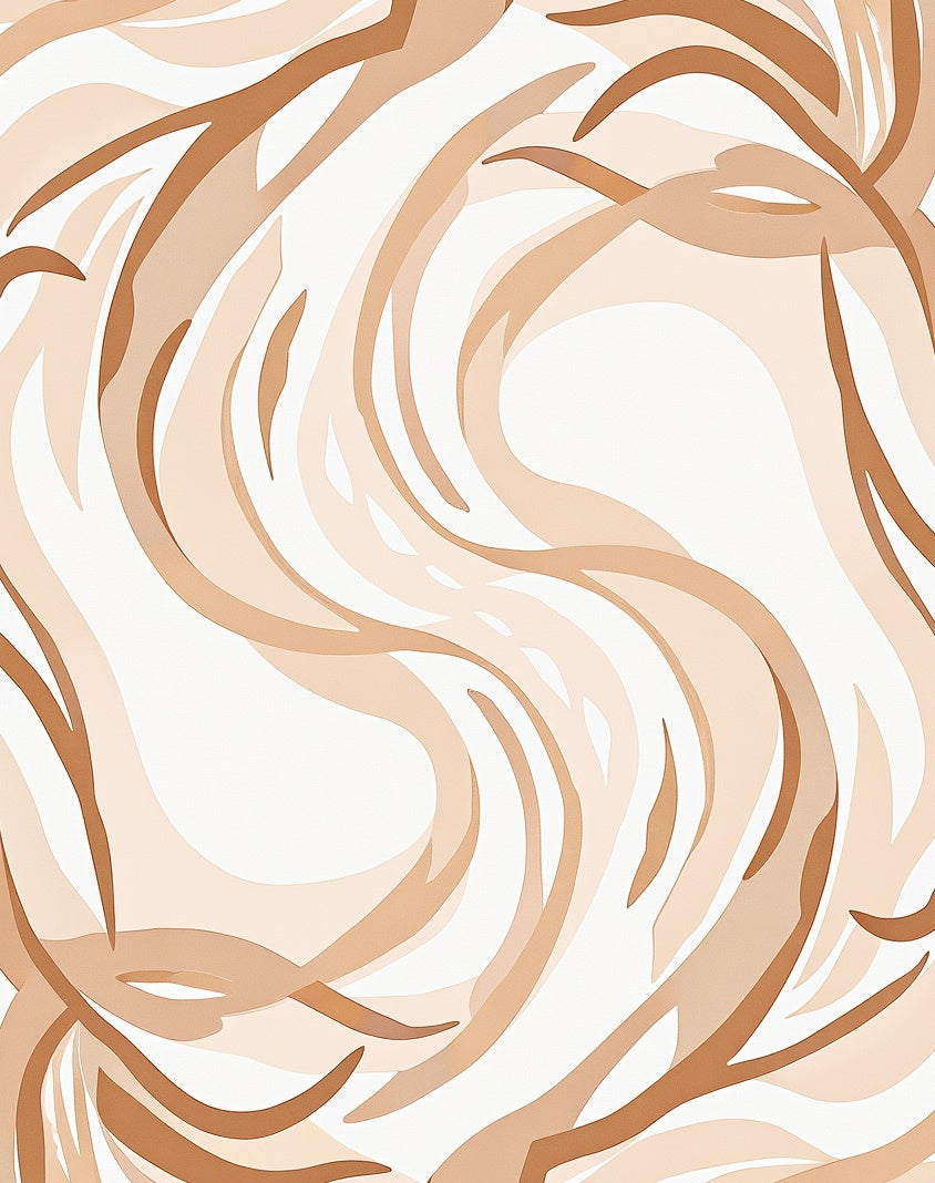 Soft Swirling Abstract Lines Rug