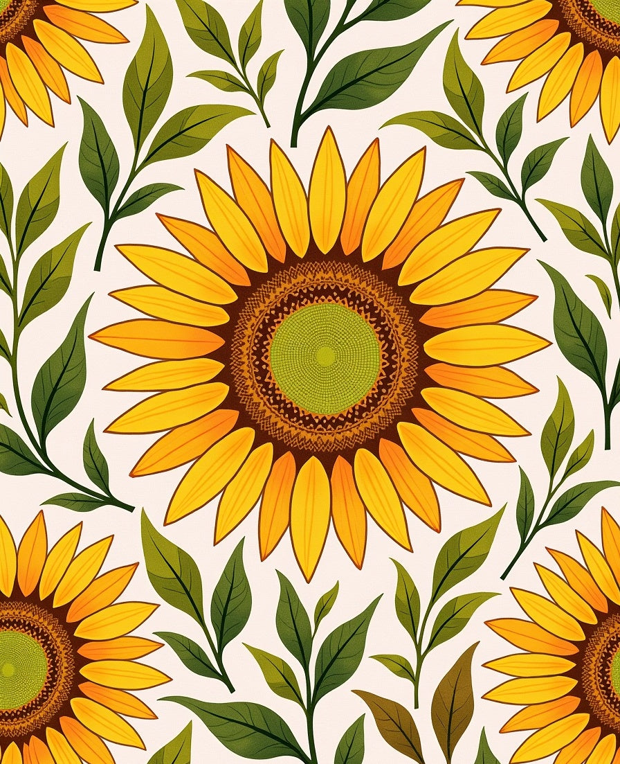 Sunny Floral Pattern Rug