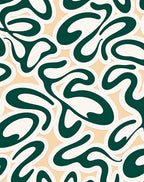 Smooth Retro Swirl Pattern Rug