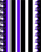 Vertical Stripped Digital Abstract Rug