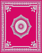 Geometric Burst Mandala Pattern Rug