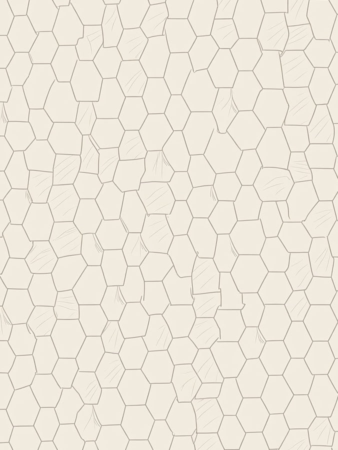 Hexagonal Pattern Abstract Lines Design Rug