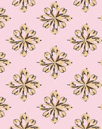 Patterned Floral Beige Pink Design Rug