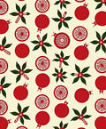 Festive Red Bauble Holly Pattern Rug