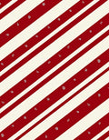 Red Cream Diagonal Stripe Pattern Rug