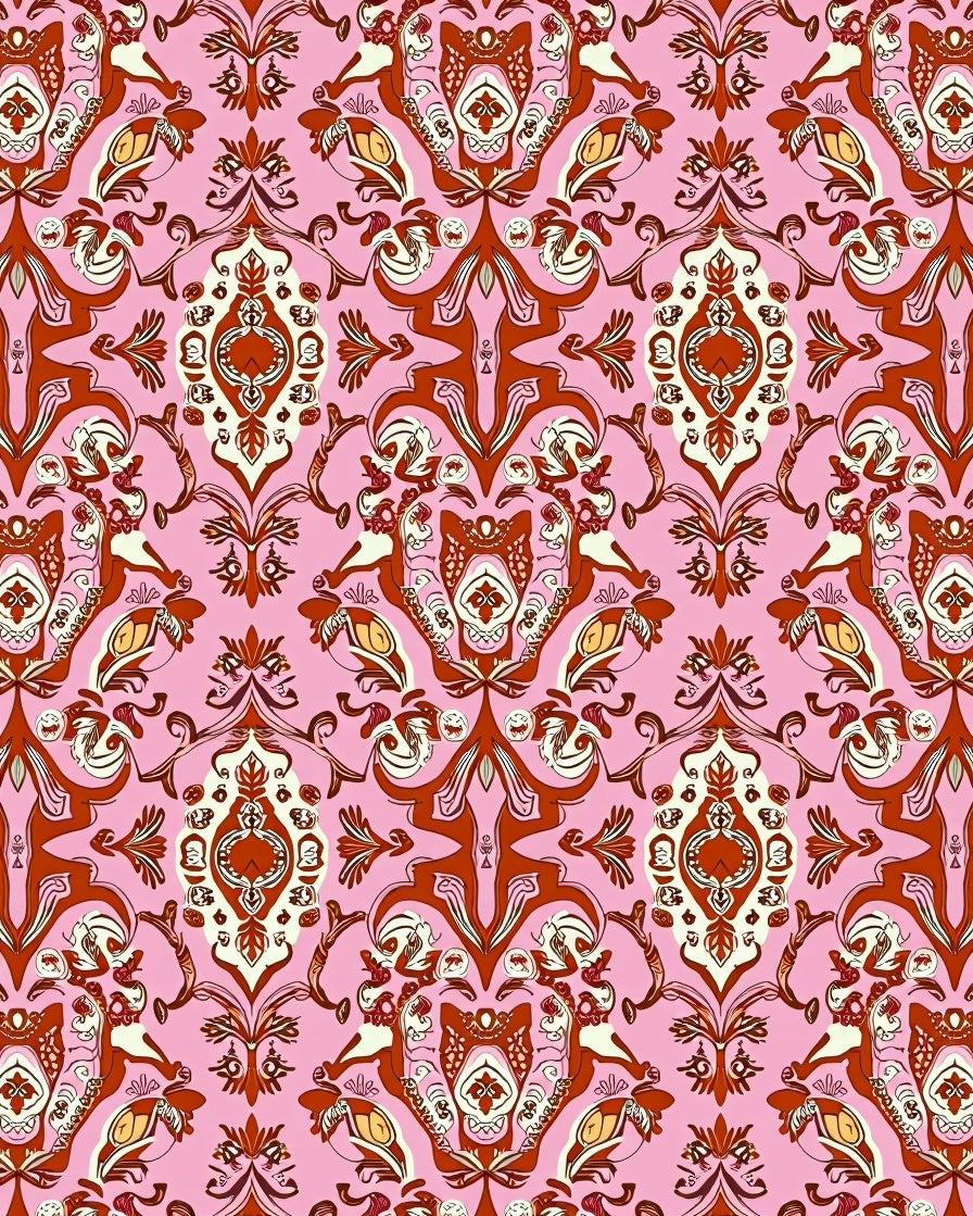 Vintage Paisley Floral Pattern Rug