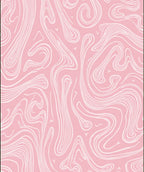 Pink Swirl Pattern Abstract Design Rug