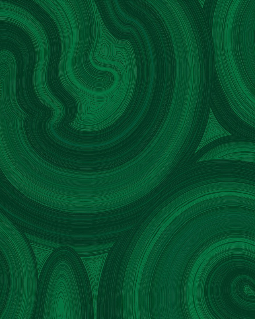 Verdant Swirl Abstract Organic Pattern Rug