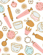 Whimsical Baking Pattern Delightful Design Rug