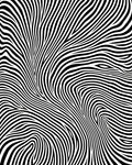 Bold Black White Striped Abstract Rug