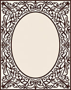 Ornate Black Floral Scrollwork Design Rug