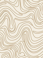Organic Swirl Pattern Design Rug