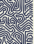 Abstract Maze Pattern Design Rug