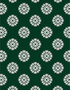 White Starburst Floral Pattern Rug