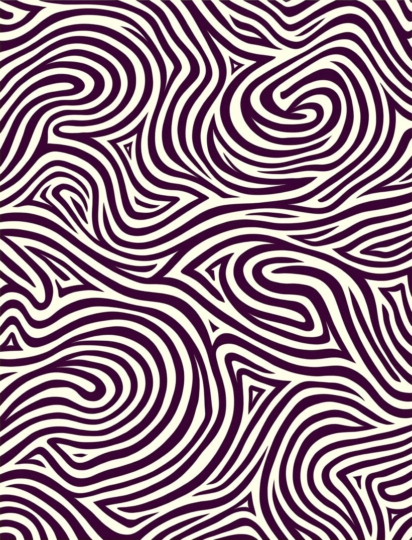 Abstract Swirl Stripe Pattern Rug