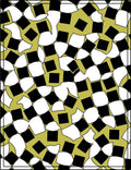 Abstract Checkerboard Style Pattern Rug