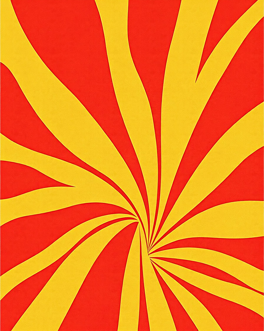 Radiant Swirl Pattern Rug
