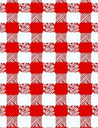 Red White Checkerboard Pattern Rug