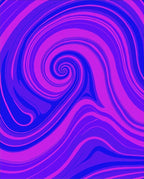 Abstract Swirl Pattern Violet Rug