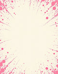 Abstract Pink Splatter Burst Rug