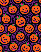 Spooky Jack O Lantern Pattern Rug