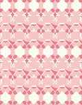 Pink White Geometric Pattern Design Rug