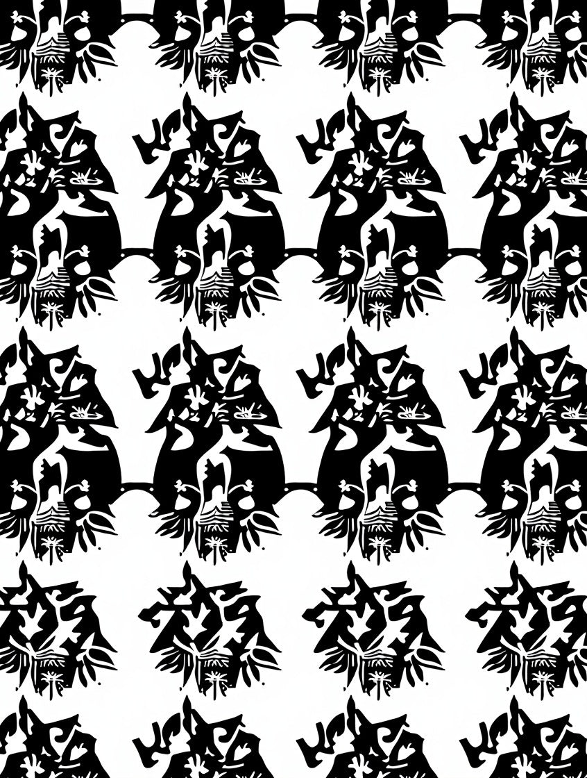 Bold Abstract Tribal Pattern Design Rug