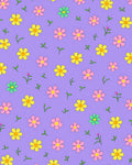 Whimsical Floral Pattern With Pastel Hues Rug