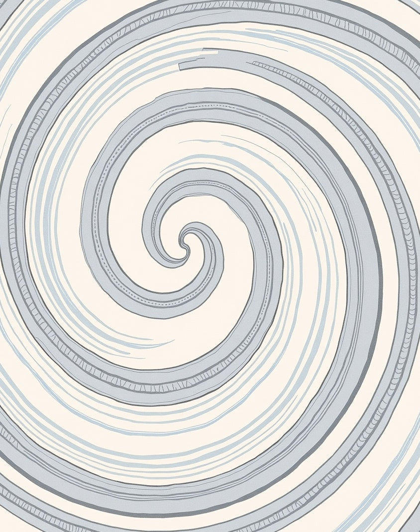 Swirling Lines Abstract Pattern Rug