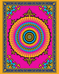 Bold Floral Mandala Pattern Rug