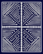 Abstract Geometric Linear Design Rug