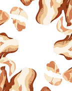 Abstract Warm Earth Tones Design Rug