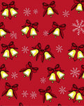 Festive Bells Snowflakes Pattern Rug