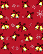 Festive Bells Snowflakes Pattern Rug