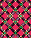 Bold Plaid Geometric Pattern Rug