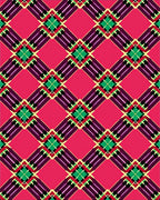 Bold Plaid Geometric Pattern Rug
