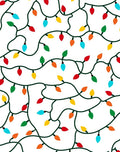 Festive Colorful String Lights Garland Rug