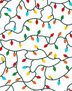 Festive Colorful String Lights Garland Rug