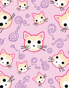 Cute Cat Swirl Pattern Rug