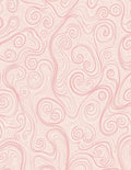Delicate Swirls Patterned Pink Rug