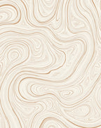 Wood Grain Swirls Pattern Design Rug