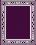 Geometric Border Patterned Rug